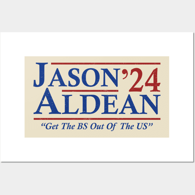 Jason 2024 Funny Election Get The BS Out Of The US Wall Art by Ice Cream Monster